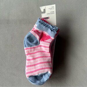 Set of 6 Pairs ~ Ankle Socks ~ Kids Size SM 9-13 ~ Brand New